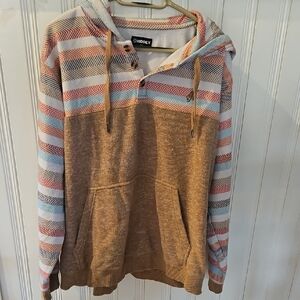 Hooey Multicolor Striped Hoodie